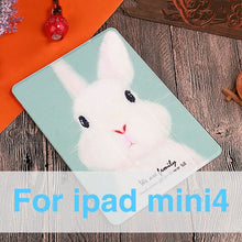 Load image into Gallery viewer, Lovely Rabbit Pig Cartoon Tablet Cover For 2017 New iPad 9.7 Air 1 2 Stand Shell Anti drop/Dust For iPad 2 3 4 Mini 1 2 3 4 Case