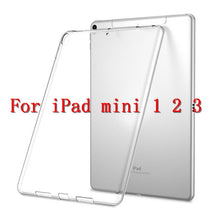 Load image into Gallery viewer, Silicon Case For iPad Pro 11 12.9 2018 9.7 Clear Transparent Case Soft TPU Bumper Cover Tablet Case For iPad 2 3 4 5 6 Air Mini