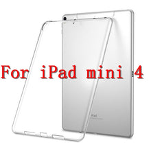 Load image into Gallery viewer, Silicon Case For iPad Pro 11 12.9 2018 9.7 Clear Transparent Case Soft TPU Bumper Cover Tablet Case For iPad 2 3 4 5 6 Air Mini