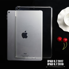 Load image into Gallery viewer, Tablet TPU Soft Case For iPad 2/3/4 Air Air2 mini 1/2/3 Silicone Clear Back Cover Case For iPad 9.7'' 2018 2017 Pro 9.7'' 10.5''