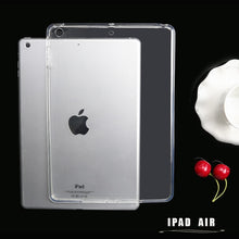 Load image into Gallery viewer, Tablet TPU Soft Case For iPad 2/3/4 Air Air2 mini 1/2/3 Silicone Clear Back Cover Case For iPad 9.7'' 2018 2017 Pro 9.7'' 10.5''