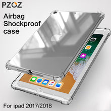 Load image into Gallery viewer, PZOZ Case For New iPad Pro 2018 2017 Case 9.7 Air mini 1 2 3 4 5 Silicone Shockproof Transparent Tpu Shell Tablet Back Cover Bag