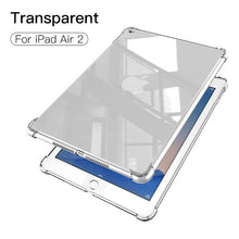 Load image into Gallery viewer, PZOZ Case For New iPad Pro 2018 2017 Case 9.7 Air mini 1 2 3 4 5 Silicone Shockproof Transparent Tpu Shell Tablet Back Cover Bag
