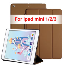 Load image into Gallery viewer, Original cover case for Apple ipad mini 1 for ipad mini 2 for ipad mini 3  for ipad mini 4 /5 tablet smart cover case+free gift