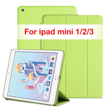 Load image into Gallery viewer, Original cover case for Apple ipad mini 1 for ipad mini 2 for ipad mini 3  for ipad mini 4 /5 tablet smart cover case+free gift