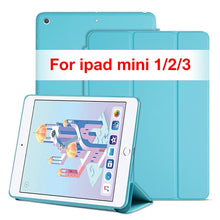 Load image into Gallery viewer, Original cover case for Apple ipad mini 1 for ipad mini 2 for ipad mini 3  for ipad mini 4 /5 tablet smart cover case+free gift