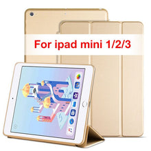 Load image into Gallery viewer, Original cover case for Apple ipad mini 1 for ipad mini 2 for ipad mini 3  for ipad mini 4 /5 tablet smart cover case+free gift