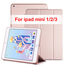 Load image into Gallery viewer, Original cover case for Apple ipad mini 1 for ipad mini 2 for ipad mini 3  for ipad mini 4 /5 tablet smart cover case+free gift