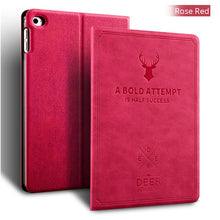 Load image into Gallery viewer, iBuyiWin Case for iPad 2017 2018 9.7" New Tablet Stand PU Leather Magnet Smart Cover Auto Sleep/Wake for iPad 2017 9.7 inch+Film