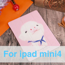 Load image into Gallery viewer, Lovely Rabbit Pig Cartoon Tablet Cover For 2017 New iPad 9.7 Air 1 2 Stand Shell Anti drop/Dust For iPad 2 3 4 Mini 1 2 3 4 Case