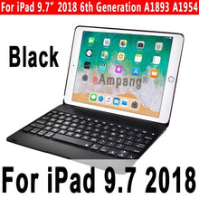 Load image into Gallery viewer, Top Flip Keyboard for Apple iPad 9.7 2017 2018 5th 6th Generation Bluetooth Keyboard Case for iPad Air 1 2 5 6 Pro 9.7 Cover