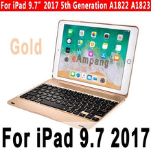 Load image into Gallery viewer, Top Flip Keyboard for Apple iPad 9.7 2017 2018 5th 6th Generation Bluetooth Keyboard Case for iPad Air 1 2 5 6 Pro 9.7 Cover