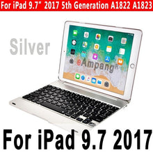 Load image into Gallery viewer, Top Flip Keyboard for Apple iPad 9.7 2017 2018 5th 6th Generation Bluetooth Keyboard Case for iPad Air 1 2 5 6 Pro 9.7 Cover