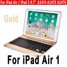 Load image into Gallery viewer, Top Flip Keyboard for Apple iPad 9.7 2017 2018 5th 6th Generation Bluetooth Keyboard Case for iPad Air 1 2 5 6 Pro 9.7 Cover