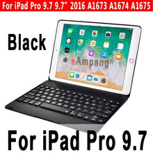 Load image into Gallery viewer, Top Flip Keyboard for Apple iPad 9.7 2017 2018 5th 6th Generation Bluetooth Keyboard Case for iPad Air 1 2 5 6 Pro 9.7 Cover