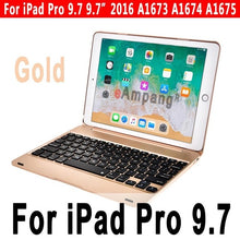 Load image into Gallery viewer, Top Flip Keyboard for Apple iPad 9.7 2017 2018 5th 6th Generation Bluetooth Keyboard Case for iPad Air 1 2 5 6 Pro 9.7 Cover