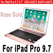 Load image into Gallery viewer, Top Flip Keyboard for Apple iPad 9.7 2017 2018 5th 6th Generation Bluetooth Keyboard Case for iPad Air 1 2 5 6 Pro 9.7 Cover